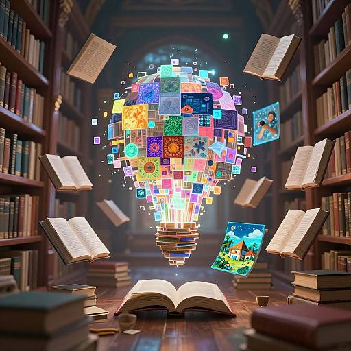 Mystical Library of AI Creativity