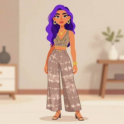 Bohemian Elegance with Gold Accents