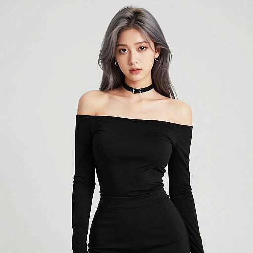 Photorealistic Portrait of Stylish Girl