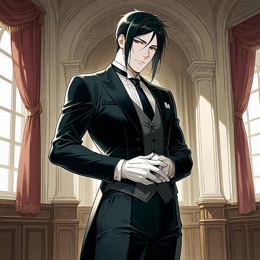 Sebastian Michaelis: A Vintage Butler Portrait