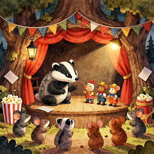 Badger's Miniature Puppet Theatre Show