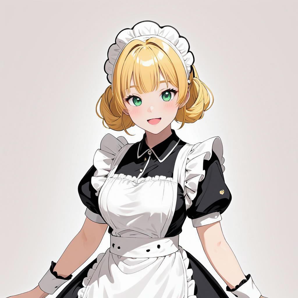 Charming Winking Maid Cafe Scene