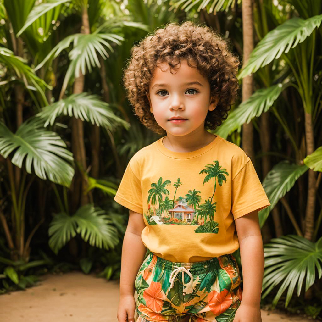 Tropical Themed Child Photo Shoot