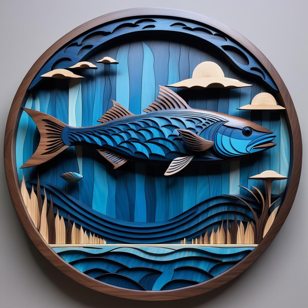 Surreal Wood Art Inspired by Magritte