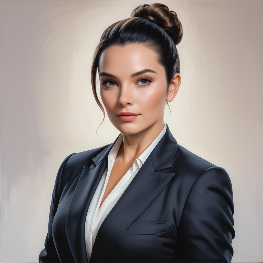 Photorealistic Portrait of a Stylish Woman