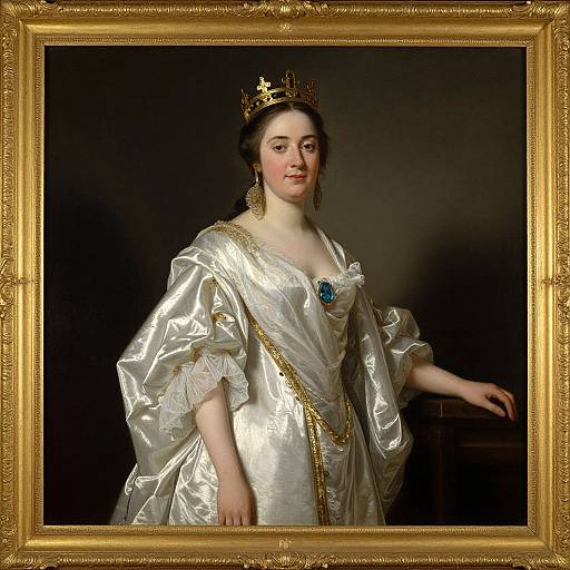 Regal Portrait in Classical Style