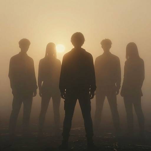 Cinematic Cyberpunk Silhouettes at Dusk