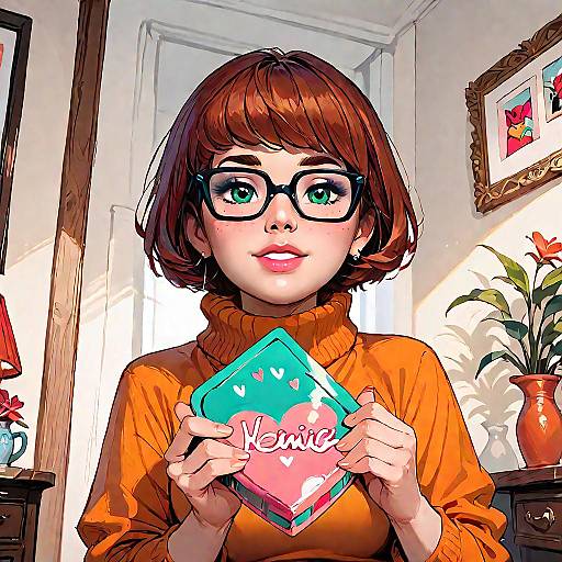Velma Dinkley Holding Valentine's Card