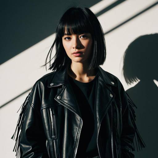 Chic Asymmetrical Fringe Fashion Editorial