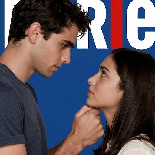 Intense Gaze: Movie Poster Scene