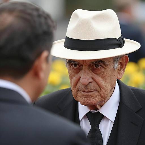 Intense Encounter: Two Men in Focus