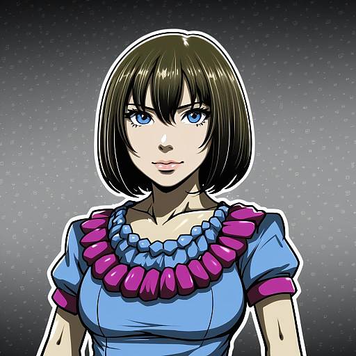 Illustration of Haibara ai, meitantei conan in the style of Gggg