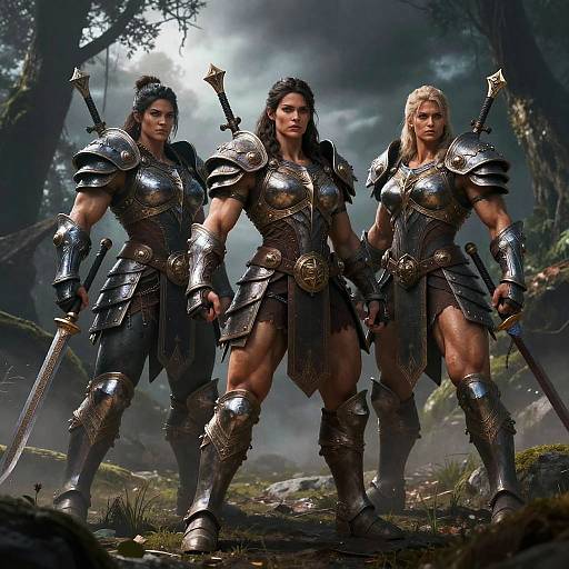 Epic Fantasy Muscle Warrior Heroines