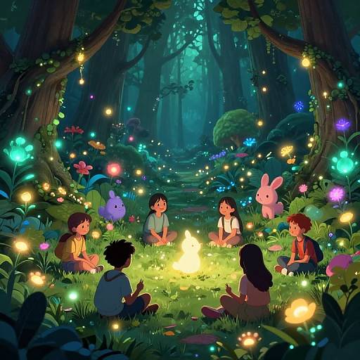 Magical Youthful Forest Glade