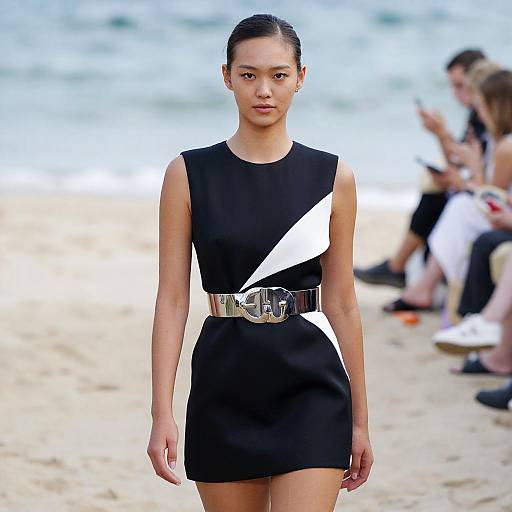 Avant-Garde Fashion Show on Beach