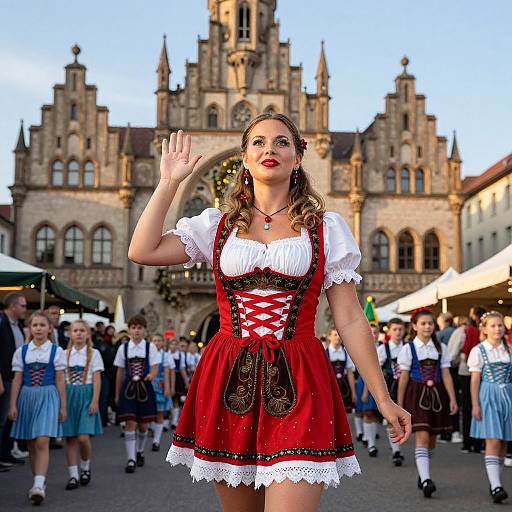 Dramatic Oktoberfest Costume Portrait