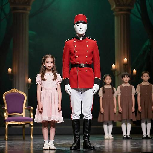 Stage Play with Iconic Characters and Forest Set