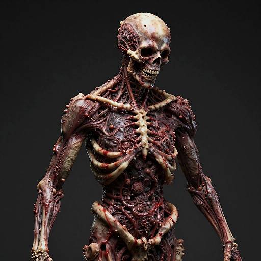 Nightmarish Body Horror Sculpture