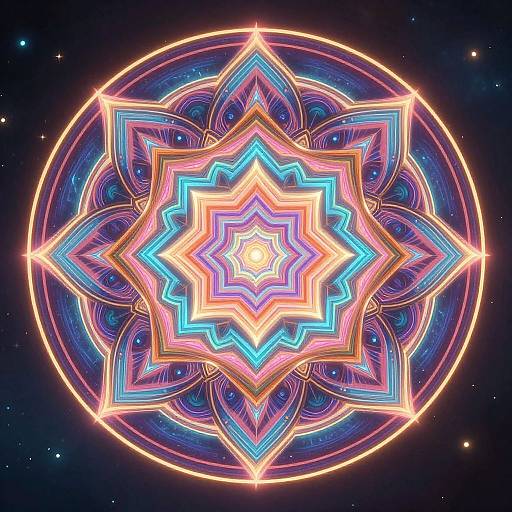 Intricate Vibrant Mandala Design