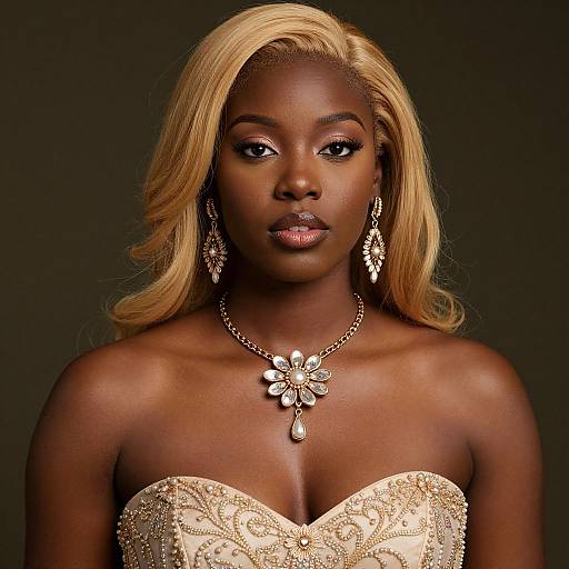 Zulu Bride with Blonde Hair