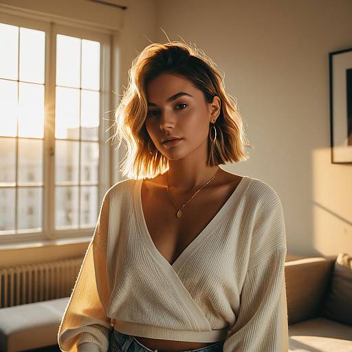 V-Cut Layers Influencer Golden Hour