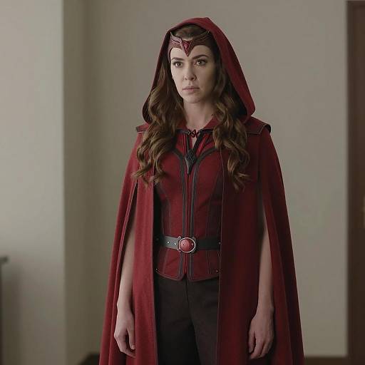 Scarlet Witch Costume Portrait in Natural Light