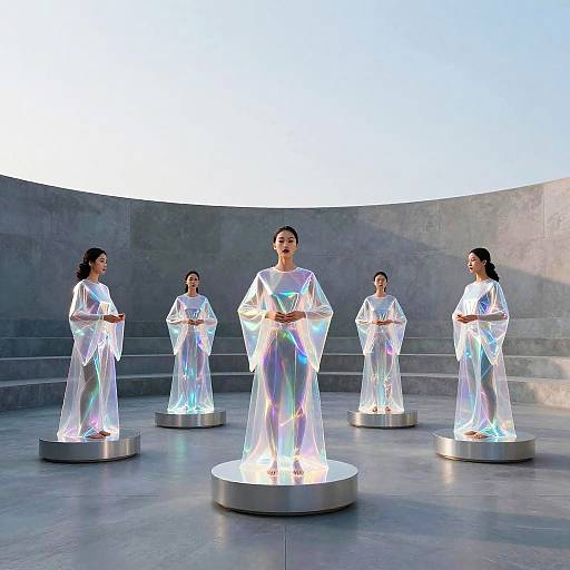 Futuristic Transdimensional Weavers in Crystal Theater