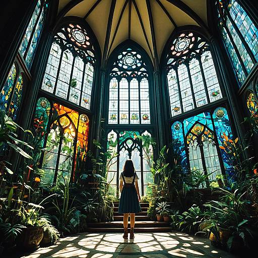 Hatching Solarpunk Montane Rainforest Retablo