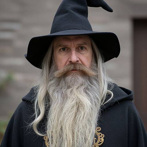 Close-Up of Old Wizard Costume