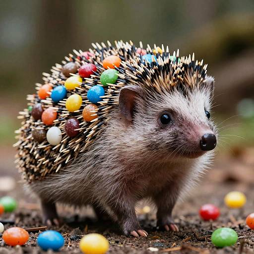 Cinematic Candy-Backed Hedgehog Delight