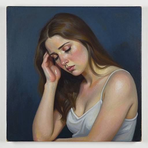 Southwest Weeping Woman Painting