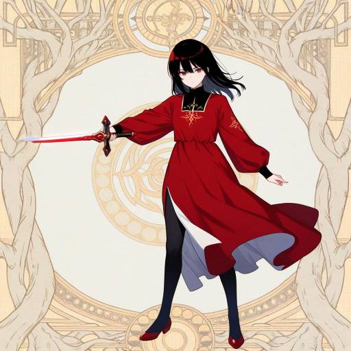 Cinnamon-Eyed Adventurer in Red Dress Cinnamon-Eyed Adventurer in Red Dress