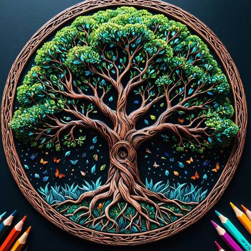 Intricate Tree of Life Artwork