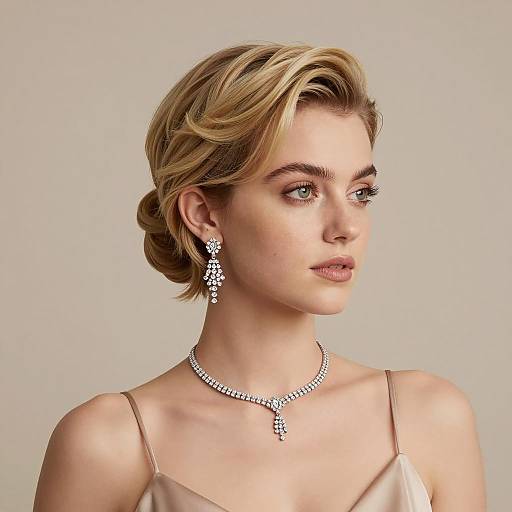 Elegant Updo Portrait of a Young Woman
