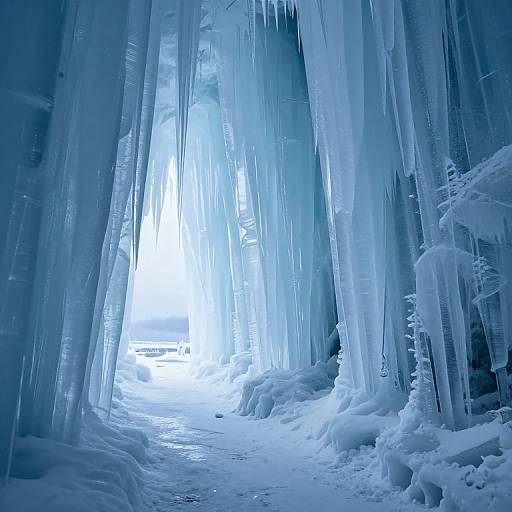 Ethereal Ice Corridor of Secrets