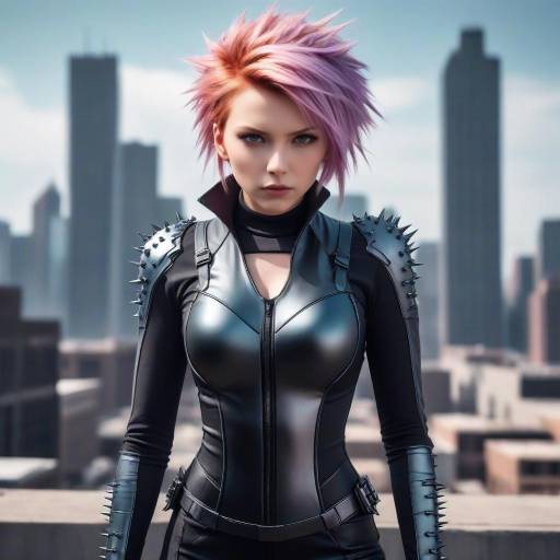 Punk Pastel Firebrand in Urban Studio