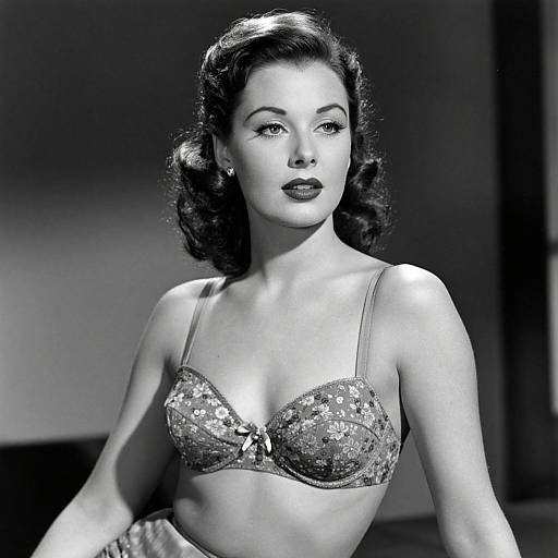 1950s Hollywood Glamour in Lingerie