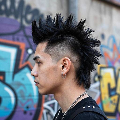 Futuristic Punk Black Hairstyles