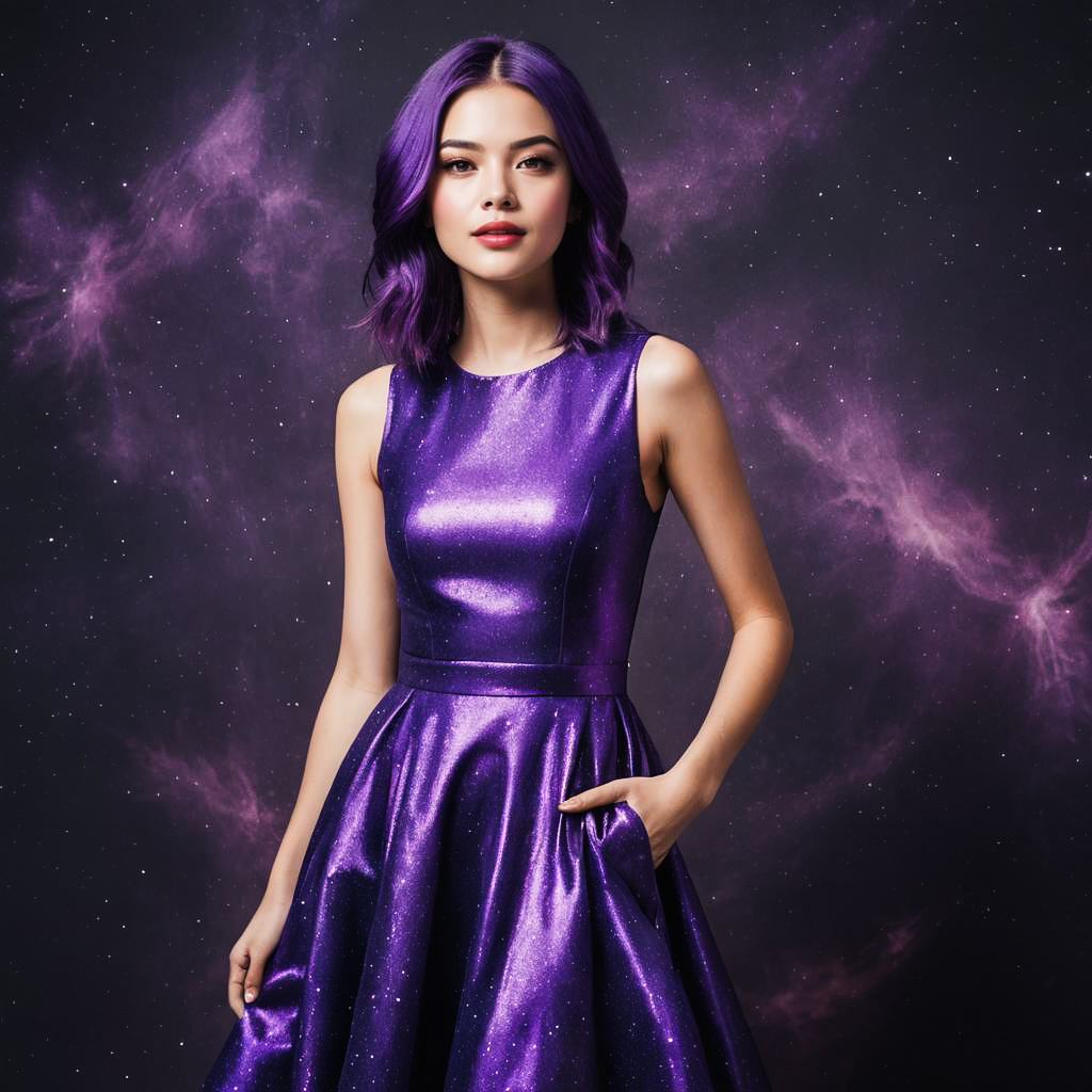 Galactic Glamour: Teen Girl Photoshoot