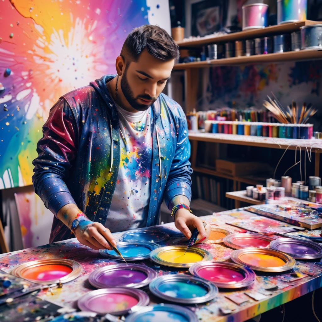 Vibrant Artists in Their Morning Studios