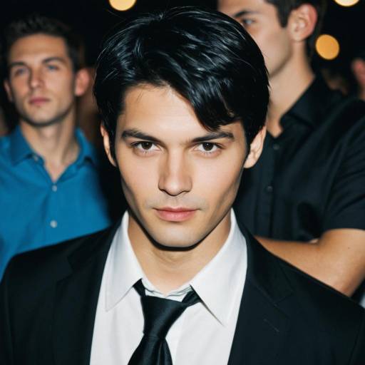 Confident Young Man at Party