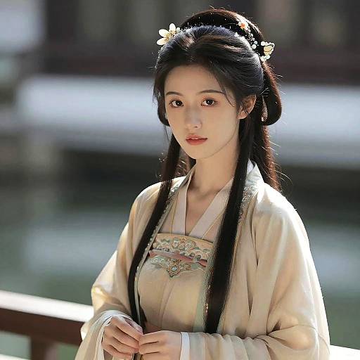 Young Woman in Ming Dynasty Hanfu