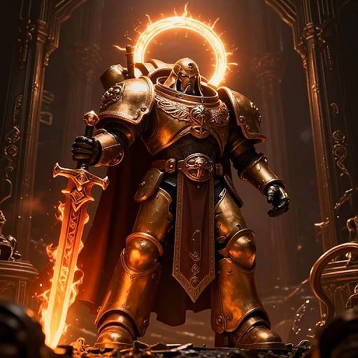 Wh40k God Emperor in Majestic Armor