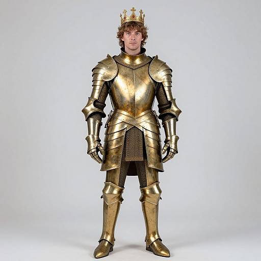Royal Knight in Golden Armor