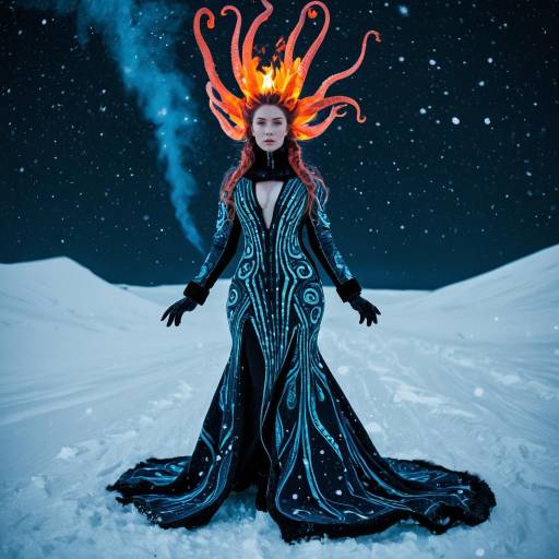 Neo-fauvist Thermal Breeze Nymph in Snow