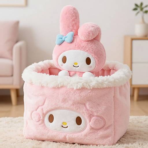 Pastel Pink My Melody Plush Display