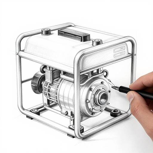 Step-by-Step Portable Generator Drawing