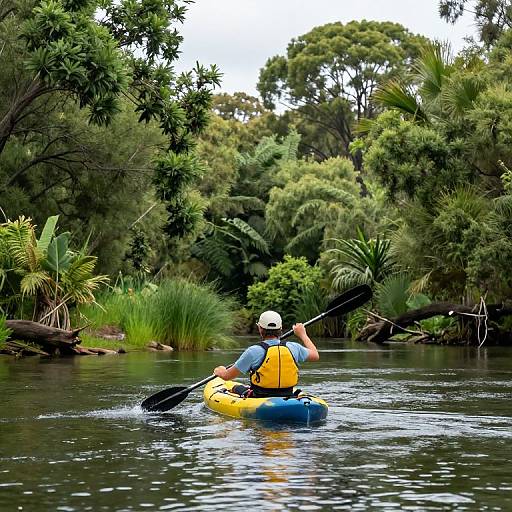 Kayakers Embracing Ovens River Serenity