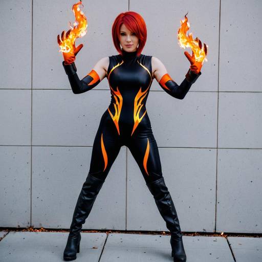Fierce Heat Man Cosplay Costume Design
