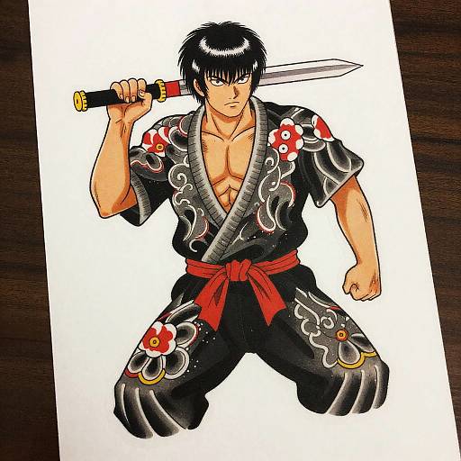 Japanese Tattoo Kaneda & Tetsuo Stickers